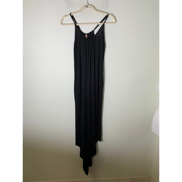 NWT jardin By Macris Black Spaghetti Strap Jumpsuit Sz M - Picture 1 of 2